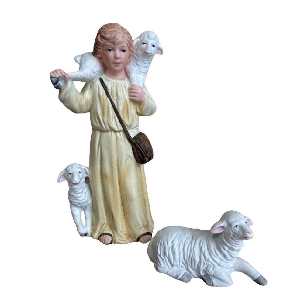 Homco 5260 Nativity Set Shepherd & Sheep Replacement